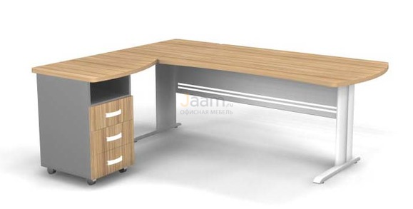 Мебель для персонала Угловое рабочее место на L-обр. каркасе левое B187/1