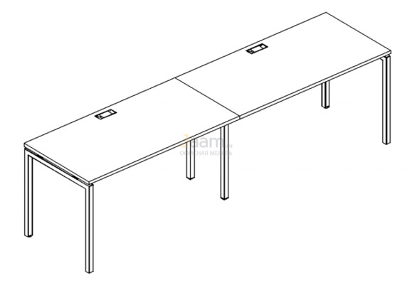 Мебель для персонала Рабочая станция на металлокаркасе DUE Б2 025-2 БП