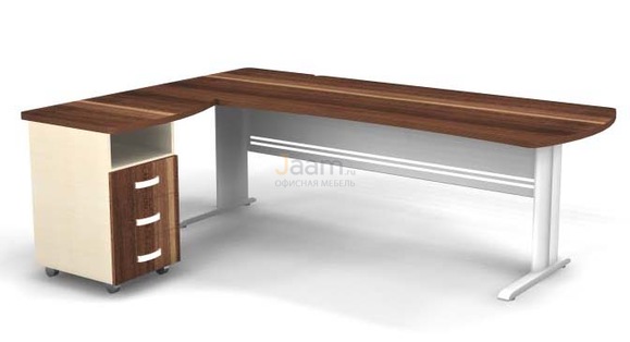 Мебель для персонала Угловое рабочее место на L-обр. каркасе левое B193/1