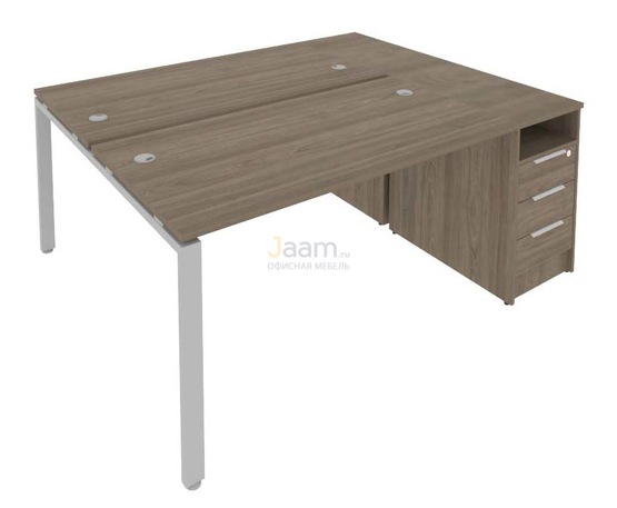 Мебель для персонала Рабочая станция с опорной тумбой Б.РС-СТП-2.3