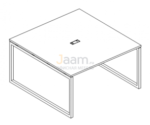 Стол для переговоров Стол для переговоров на металлокаркасе QUATTRO Б4 135 БП