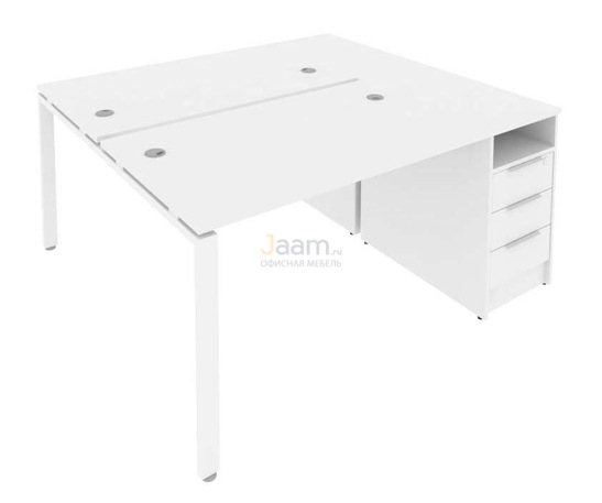 Мебель для персонала Рабочая станция с опорной тумбой Б.РС-СТП-2.2