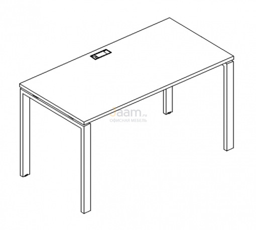 Мебель для персонала Стол письменный на металлокаркасе UNO Б1 022 БП