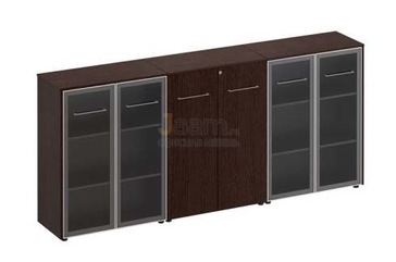 Кабинет руководителя Офисный шкаф комбинированный средний