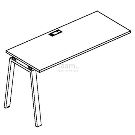 Мебель для персонала Секция стола рабочей станции на металлокаркасе TRE Б3 005-1 БП