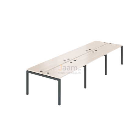 Мебель для персонала Бенч двойной на 6 рабочих мест АМБ-003.60-6