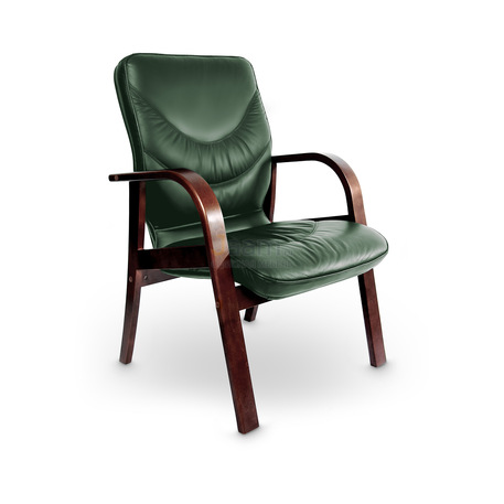 Кресло LEEDS WOOD D кожа+кож.зам.