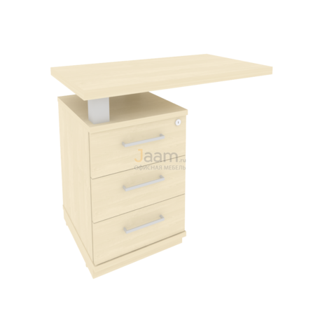 Кабинет руководителя Офисная тумба приставная с топом левая KTP-1 Л