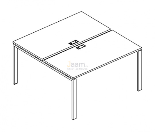 Мебель для персонала Рабочая станция на металлокаркасе UNO Б1 177 БП