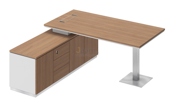 Кабинет руководителя Стол на опорной тумбе левый СИ 101л