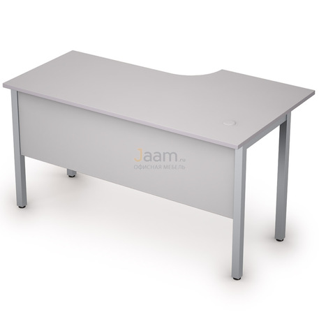 Мебель для персонала Стол криволинейный на металлических опорах левый 2МД.142