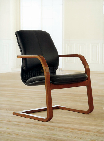 Кресло Мара/В Кожа нестандартная/база дерево