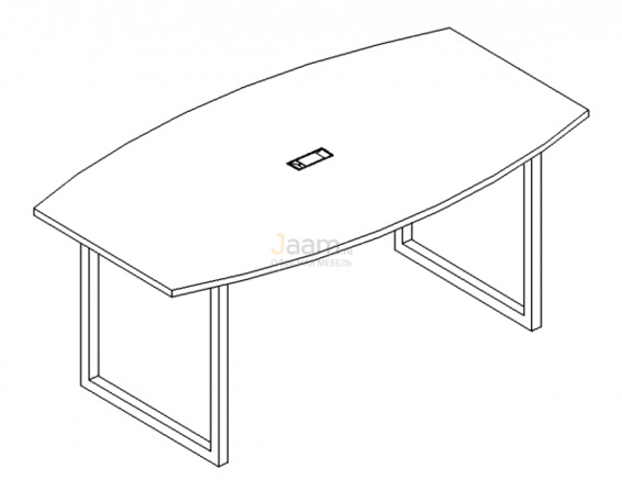 Стол Стол для переговоров на металлокаркасе QUATTRO Б4 113 БП
