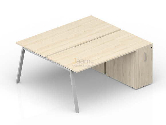 Мебель для персонала Составной стол с приставными шкафами Tower AR2TPS168T072