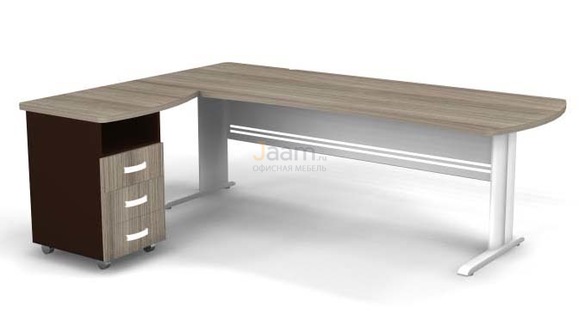 Мебель для персонала Угловое рабочее место на L-обр. каркасе левое B193/1