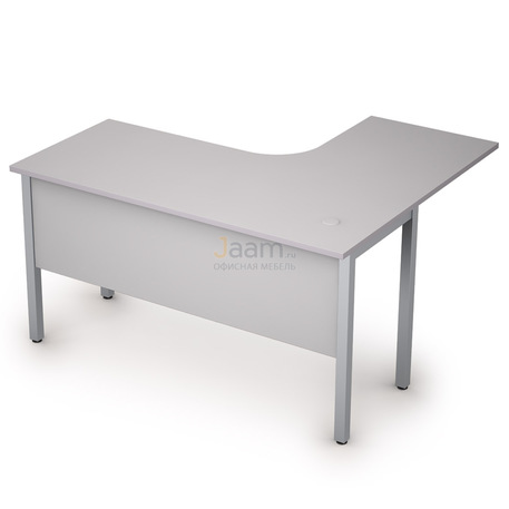Мебель для персонала Стол криволинейный на металлических опорах левый 2МД.130