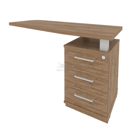 Кабинет руководителя Офисная тумба приставная с топом правая KTP-2 Пр