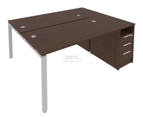 Мебель для персонала Рабочая станция с опорной тумбой Б.РС-СТП-2.3