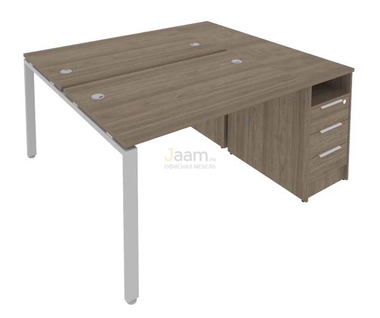 Мебель для персонала Рабочая станция с опорной тумбой Б.РС-СТП-2.2