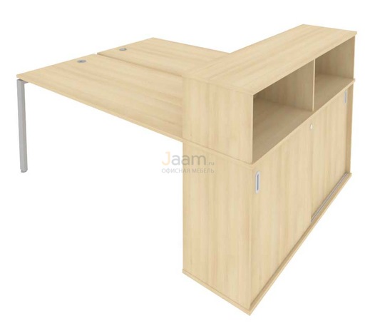 Мебель для персонала Рабочая станция с опорным шкафом-купе Б.РС-СШК-2.4