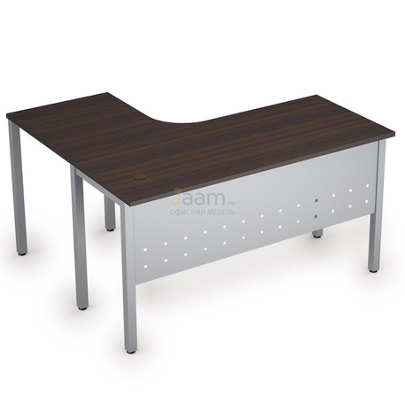 Мебель для персонала Стол криволинейный на металлических опорах правый 2МК.131