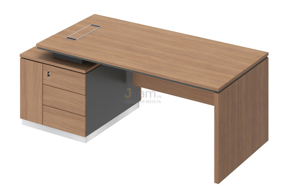 Кабинет руководителя Стол на опорной тумбе левый СИ 111л
