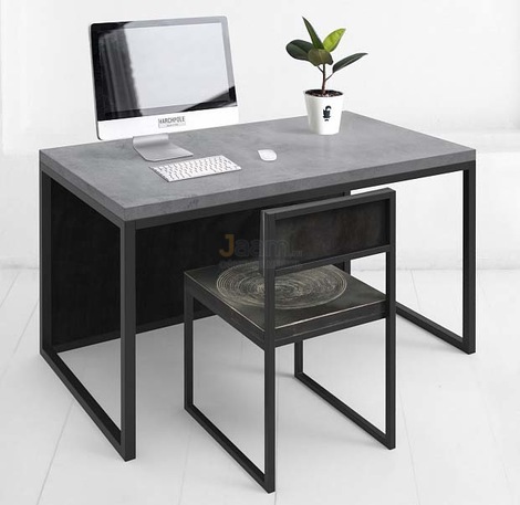 Мебель для персонала Стол рабочий с панелью METALFRAME МИКРОЦЕМЕНТ