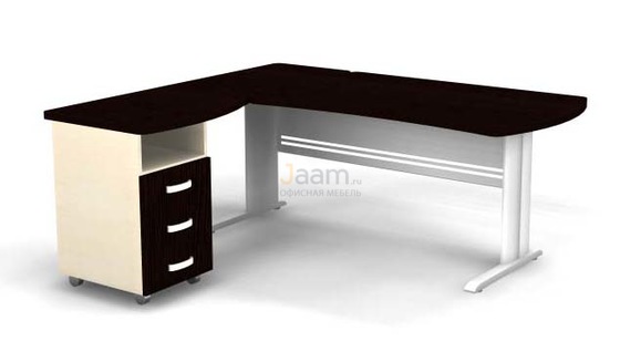 Мебель для персонала Угловое рабочее место на L-обр. каркасе левое B181/1