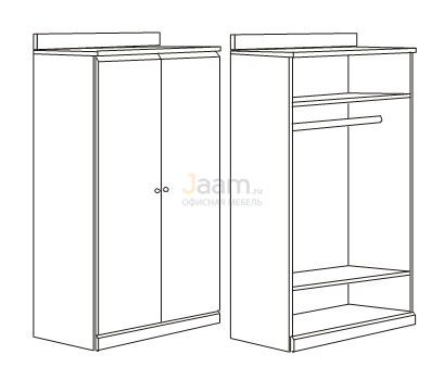 Мебель для гостиниц Гардероб с воротником R5801V