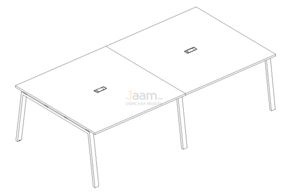 Стол Стол для переговоров на металлокаркасе TRE Б3 134-2 БП