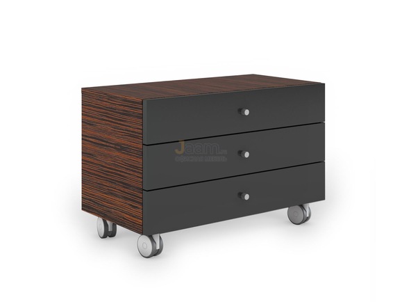 Кабинет руководителя Офисная тумба подкатная с 3-мя ящиками KYM80