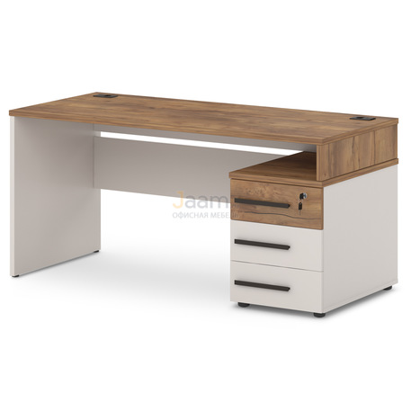 Мебель для персонала Стол с опорной тумбой правый T-23пр