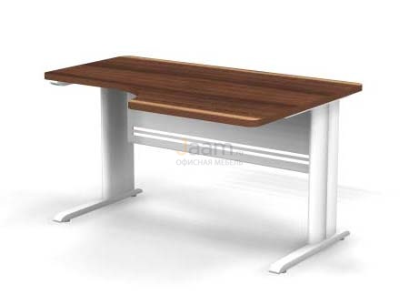 Мебель для персонала Стол эргономичный L-обр. каркасе правый B142М