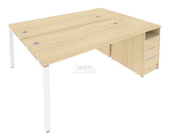 Мебель для персонала Рабочая станция с опорной тумбой Б.РС-СТП-2.4