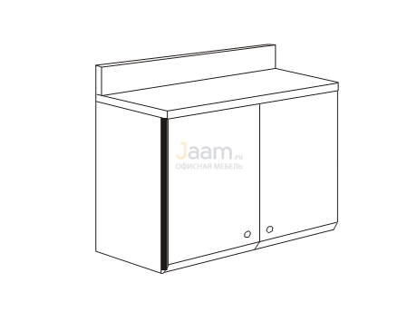 Мебель для гостиниц Полка с дверками и воротником R5302V