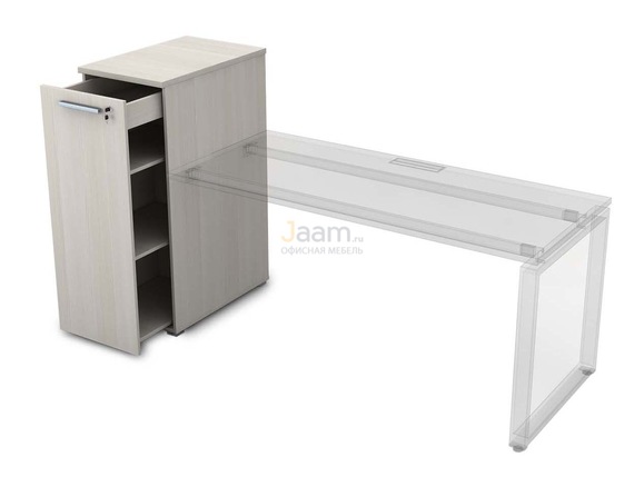 Мебель для персонала Офисная тумба с выкатной секцией высокая 9Т.019