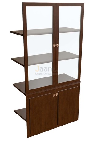 Кабинет руководителя Наполнение двустворчатого шкафа со стеклом 29551