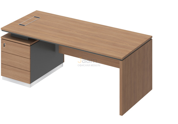 Кабинет руководителя Стол на опорной тумбе левый СИ 110л