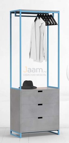 Мебель для персонала Гардероб VIOLET МИКРОЦЕМЕНТ с 3 ящиками