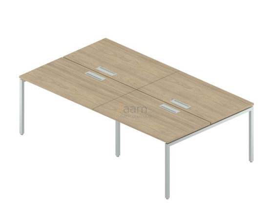 Мебель для персонала Двойная группа сдвоенных столов с люком RP-3.1(x4)+F-57