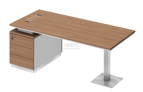 Кабинет руководителя Стол на опорной тумбе левый СИ 104л