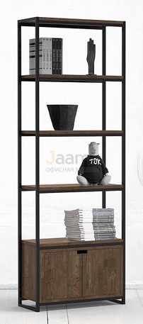 Мебель для персонала Стеллаж низкий с ящиком METALFRAME OAK 4