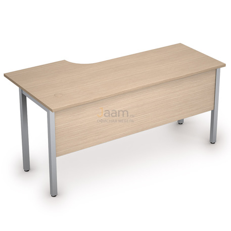 Мебель для персонала Стол криволинейный на металлических опорах правый 2МД.146