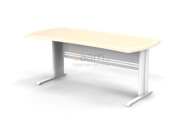 Мебель для персонала Стол прямой на L-обр. каркасе B161/1