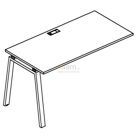 Мебель для персонала Секция стола рабочей станции на металлокаркасе TRE Б3 014-1 БП